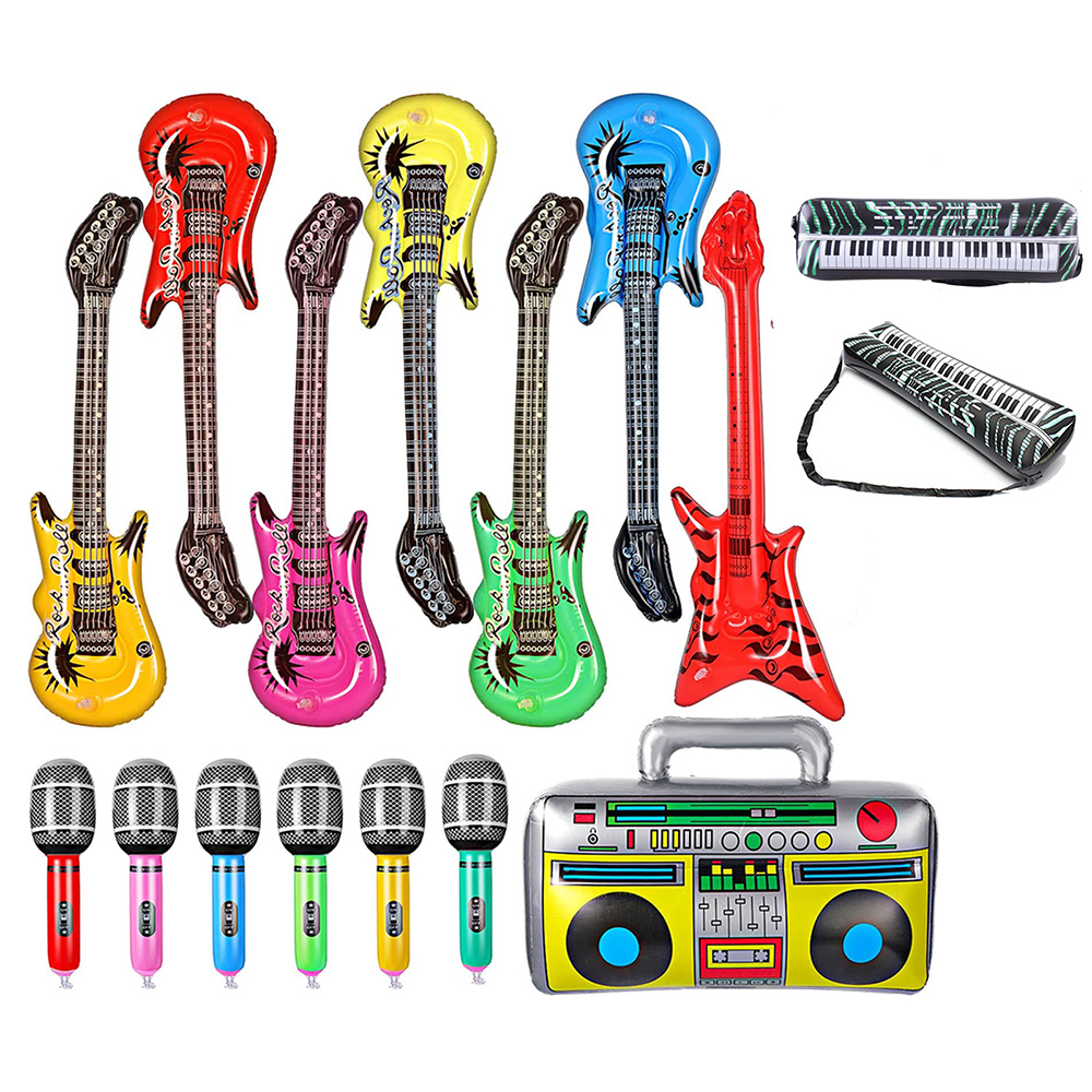 Musical Instrument That You Blow Into - 풍선 악기 장난감 세트에는 폭발 기타