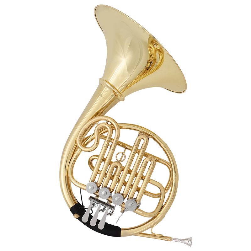 Musical Instrument French - 4개의 키가 있는 프렌치 호른, 래커