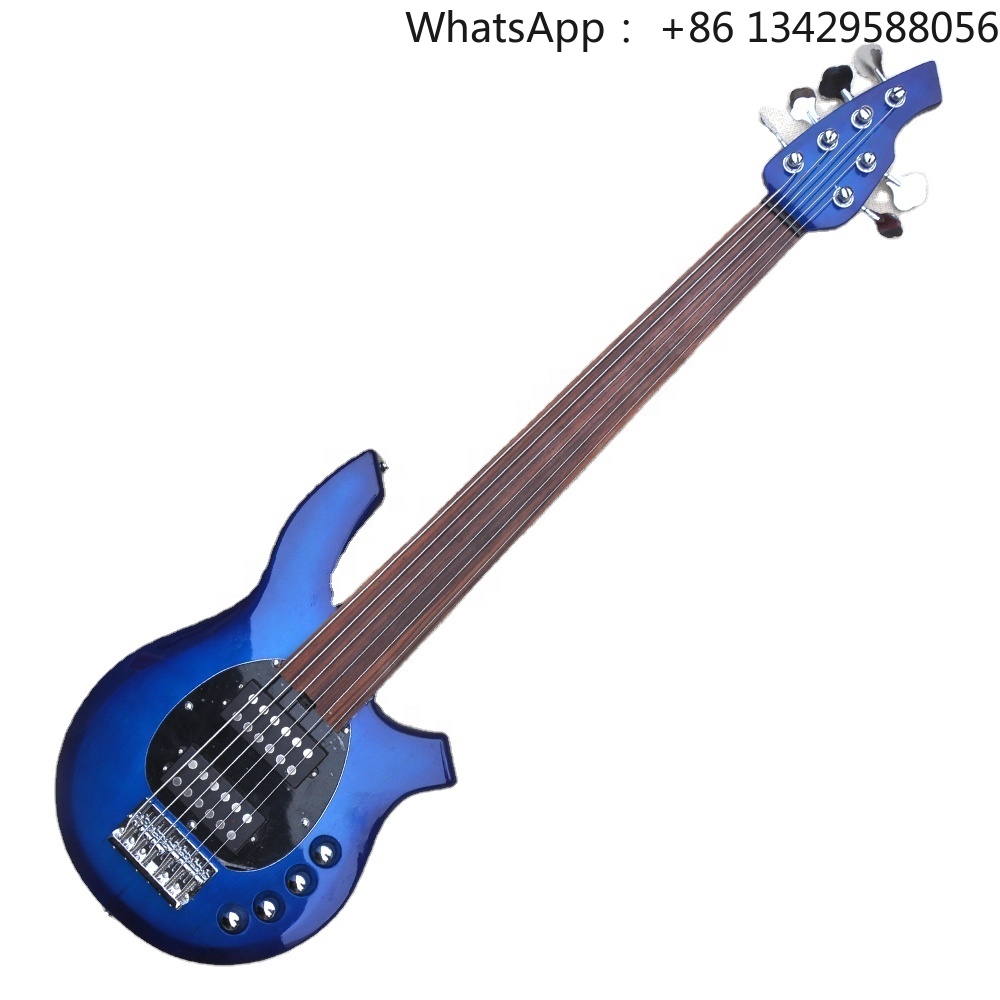Bass Guitar Fretless - 플라잉 악기 베이스 기타 6현 일렉트릭