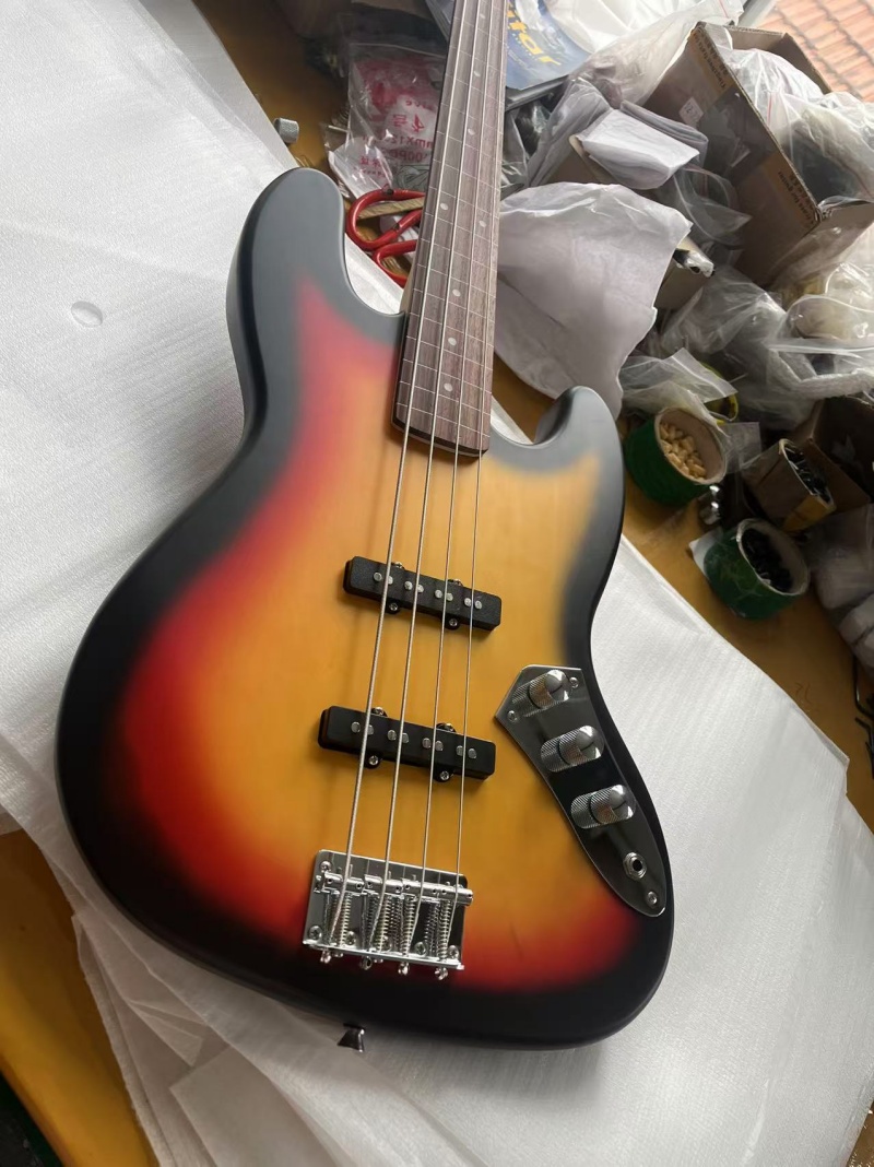 Bass Guitar Fretless - 하이 퀄리티 4 스트링 일렉트릭 베이스,