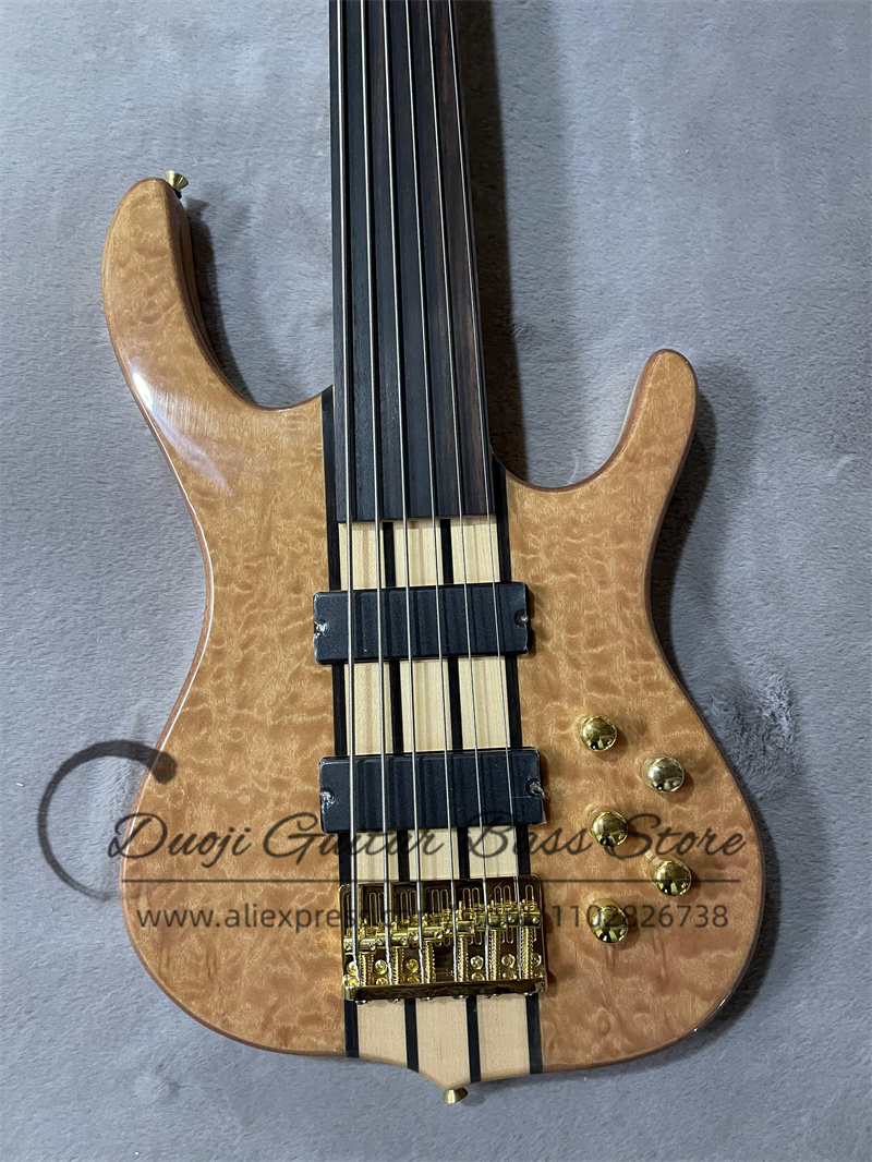 6현 베이스 기타, 프렛리스 베이스, 스퀼티드 메이플  - Bass Guitar Fretless 리뷰 및 가격
