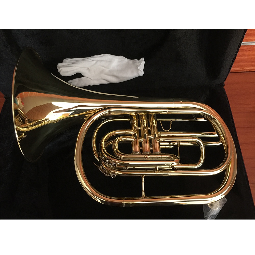 Bb 골드 래커 마감 마칭 프렌치 호른, 아마추어 학생 - Musical Instrument French 리뷰 및 가격