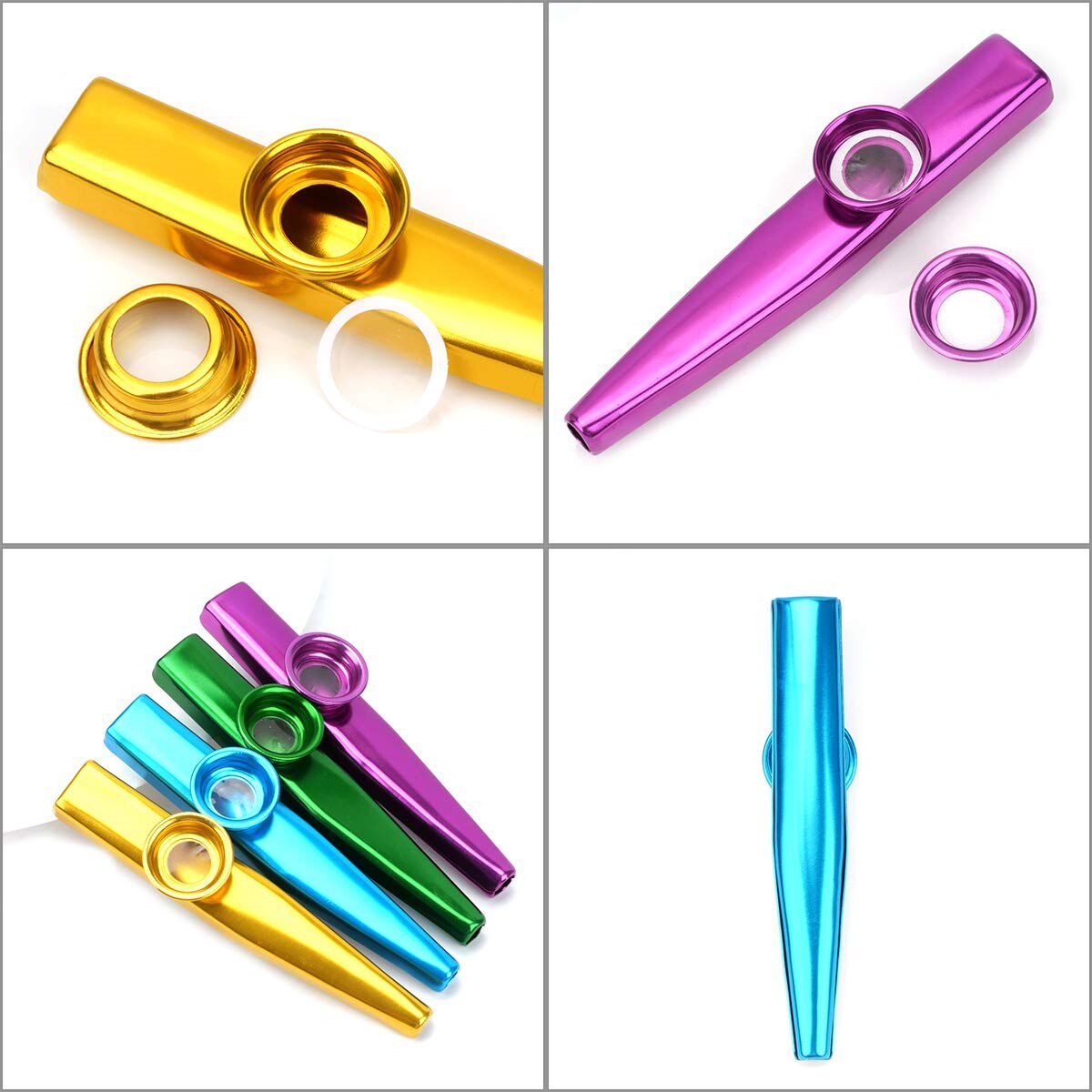 멤브레인 플루트 다이어프램 입 Kazoos 악기가있는  - Musical Instrument Kazoo 리뷰 및 가격