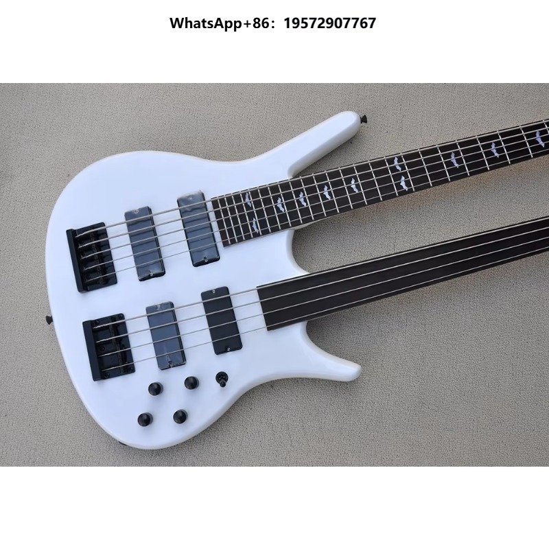 더블넥 4+5현 프렛리스 일렉트릭 베이스 기타 저렴한  - Bass Guitar Fretless 리뷰 및 가격