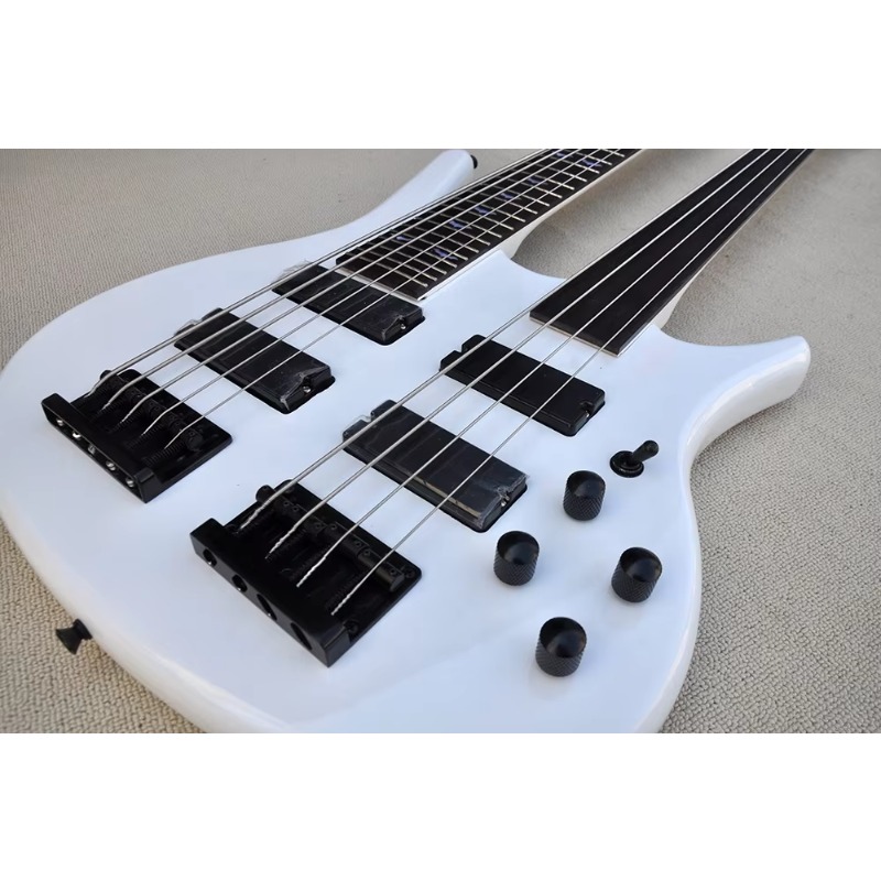 더블넥 4+5현 프렛리스 일렉트릭 베이스 기타 저렴한  - Bass Guitar Fretless 리뷰 및 가격
