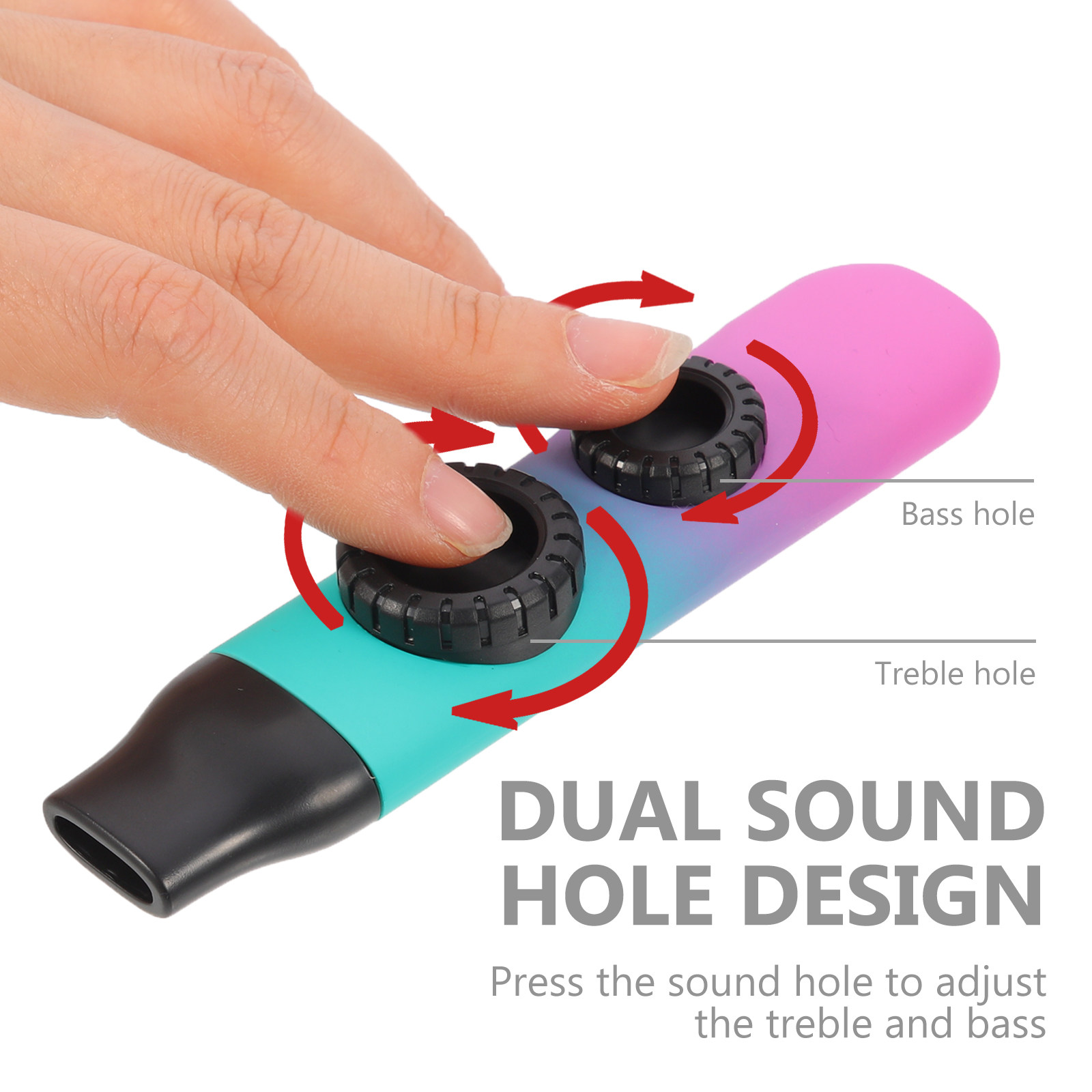 1세트, 듀얼 홀 카주, 휴대용, 음높이 조절 가능,  - Musical Instrument Kazoo 리뷰 및 가격