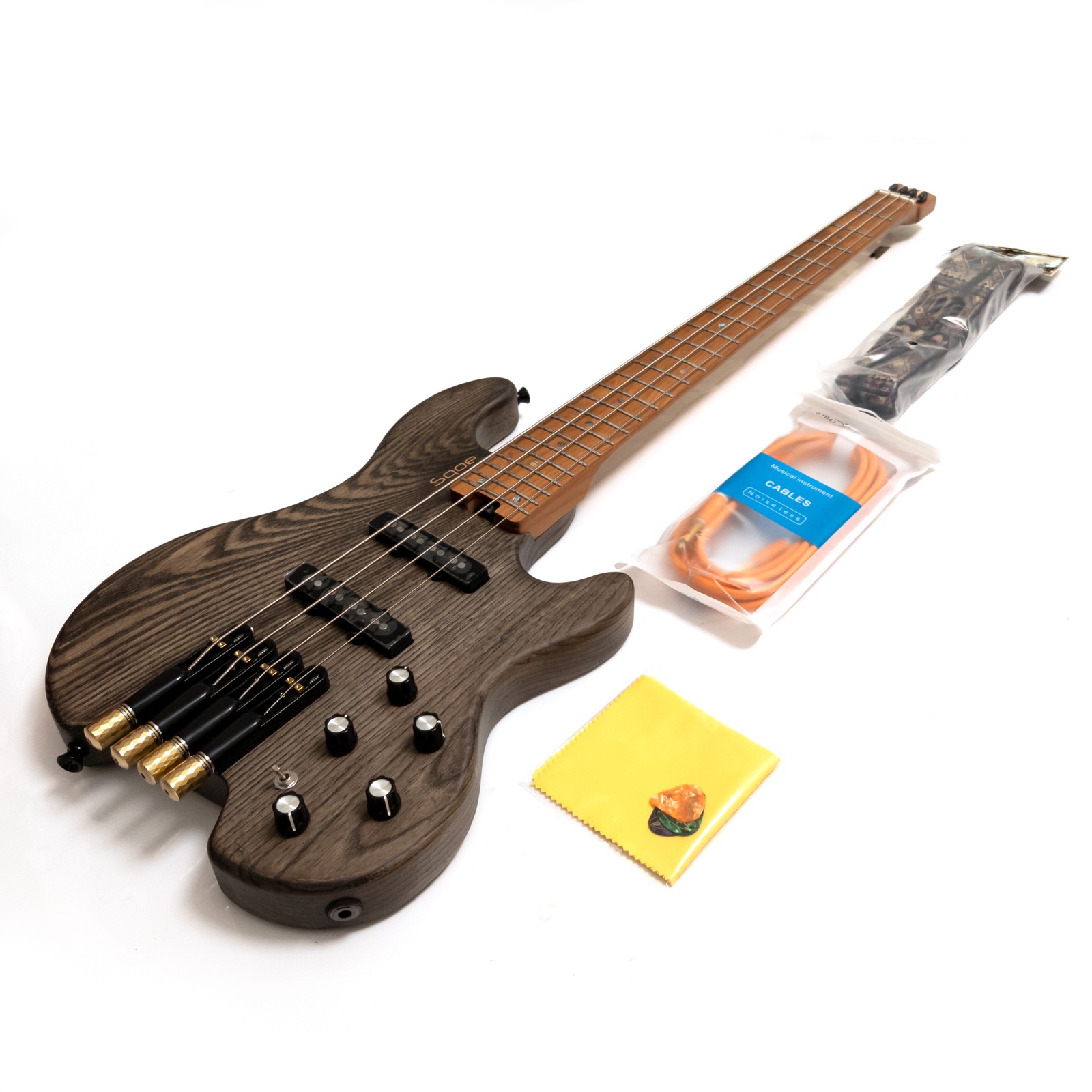 헤드리스 4현 베이스 기타, 애쉬 바디, 로스티드 메이 - Bass Guitar Fretless 리뷰 및 가격