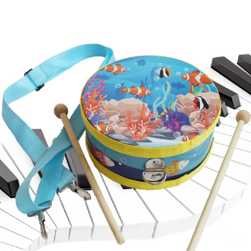 나무로 만든 어린이 드럼, 양면 드럼 스틱, 스트랩,  - Musical Instrument Percussion 리뷰 및 가격